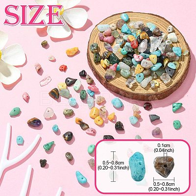 1 Strand Mixed Gemstone Chip Beads Strands G-FS0005-78-1