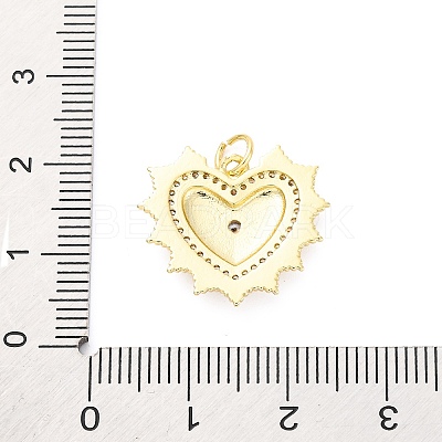 Brass Micro Pave Cubic Zirconia Pendants KK-D325-61G-03-1