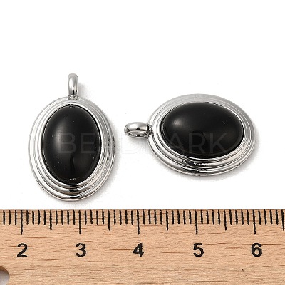 Natural Black Onyx(Dyed & Heated) Pendants KK-M270-41P-02-1