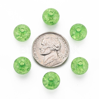 Transparent Crackle Acrylic Beads MACR-S373-66C-N19-1