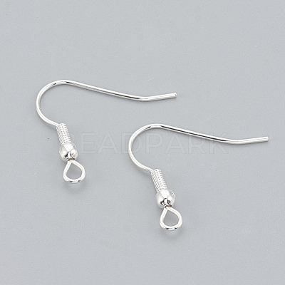 304 Stainless Steel Earring Hooks X-STAS-T031-17S-1
