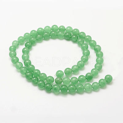 Natural Green Aventurine Bead Strands X-G-P281-01-4mm-1
