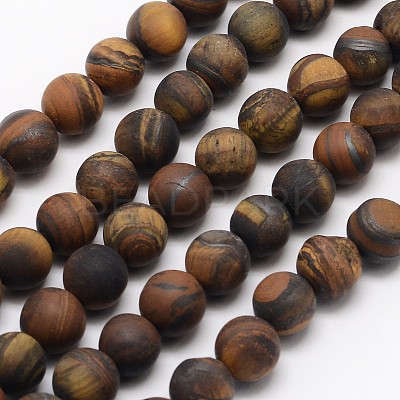 Natural Tiger Eye Beads Strands G-D688-10mm-1