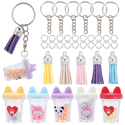DIY Milk Tea Cup Keychain Making Kit DIY-SC0022-67-1