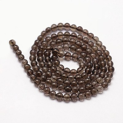 Natural Smoky Quartz Beads Strands LS-G-N0195-02-3mm-1