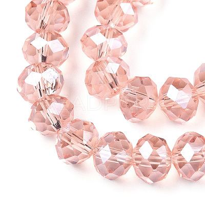 Electroplate Glass Beads Strands LS-EGLA-A034-T10mm-A34-1