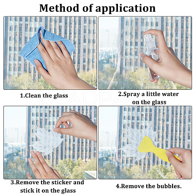 Waterproof PVC Window Film Adhesive Stickers DIY-WH0343-77-1