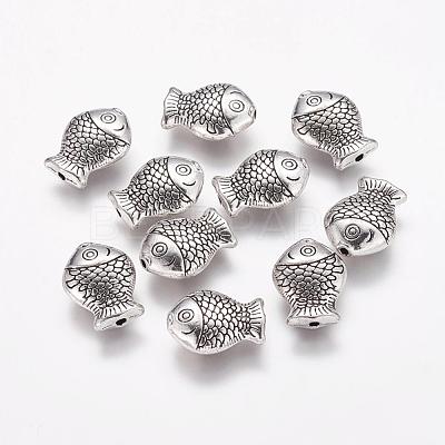 Tibetan Style Alloy Beads TIBEB-6794-AS-NR-1