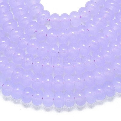 Natural Malaysia Jade Beads Strands G-B165-G01-5x8mm-09-1