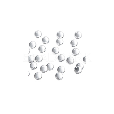 100Pcs Natural Quartz Sphere Beads G-NB0005-51A-1
