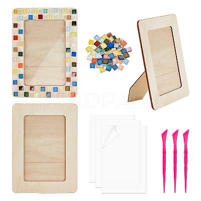 DIY Mosaic Photo Frame Making Kit DIY-OC0004-45-1