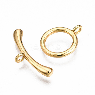 Brass Toggle Clasps LS-KK-T063-99G-NF-1