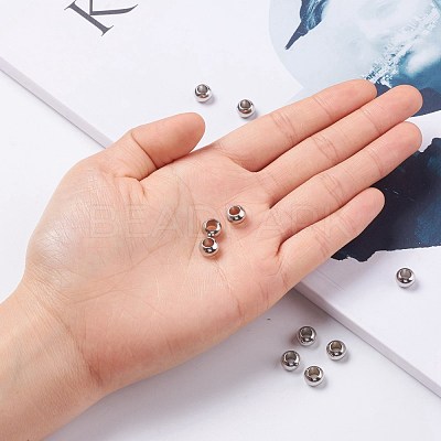 Tarnish Resistant 304 Stainless Steel Rondelle Beads STAS-I020-14-1