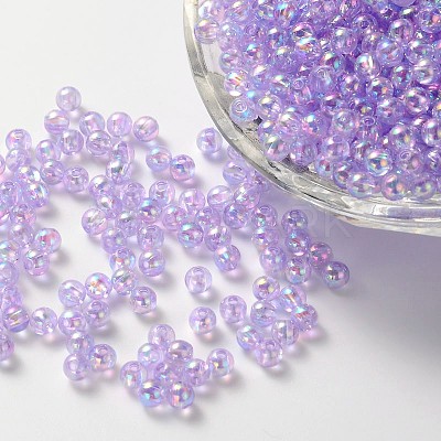 Eco-Friendly Transparent Acrylic Beads PL734-1-1