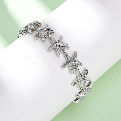 Brass Link Bracelets for Women BJEW-H209-01P-1