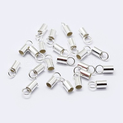 925 Sterling Silver Cord Ends STER-F036-21S-1mm-1