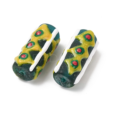 Handmade Lampwork Enamel Beads LAMP-B051-01-1
