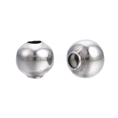 Round 304 Stainless Steel Beads STAS-TAC0004-6mm-P-1