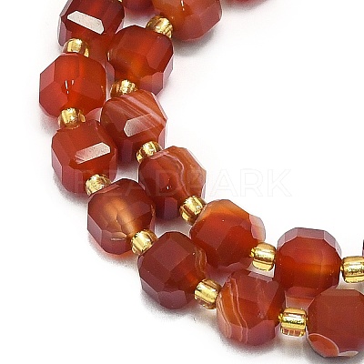 Natural Red Agate Beads Strand G-I376-D35-01-1