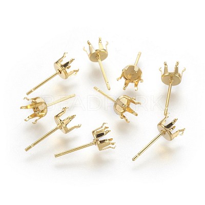 304 Stainless Steel Stud Earring Findings STAS-P221-20G-G-1