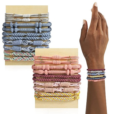 Bohemian Style Cloth Elastic Hair Ties PW-WG24311-04-1