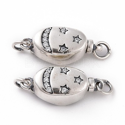 925 Sterling Silver Bayonet Clasps STER-D035-15AS-1
