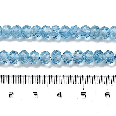 Natural Blue Topaz Beads Strands G-B088-D05-03-1