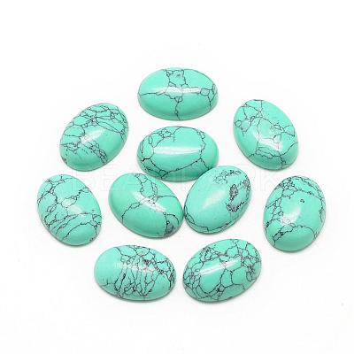 Synthetic Turquoise Cabochons G-R415-18x25-44-1
