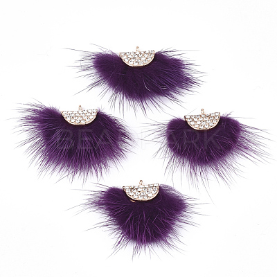 Faux Mink Fur Tassel Pendant Decorations FIND-T040-12-1