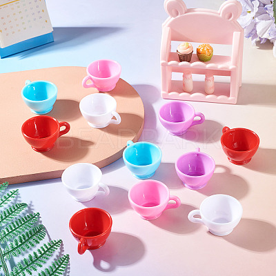 25Pcs 5 Styles Plastic Mini Teacup DJEW-TA0001-51-1