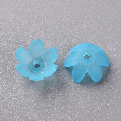 Frosted Acrylic Bead Caps MACR-S371-07A-755-1