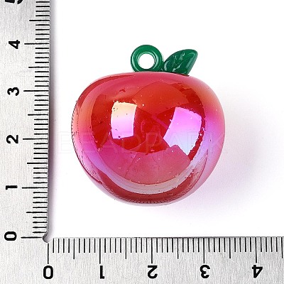 Plating Opaque Acrylic Pendants PACR-T018-02B-1