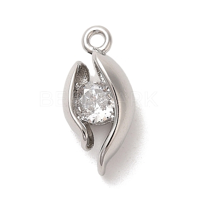 Marine Animal Theme
Platinum Brass Micro Pave Clear Cubic Zirconia Pendants KK-U031-01P-01-1
