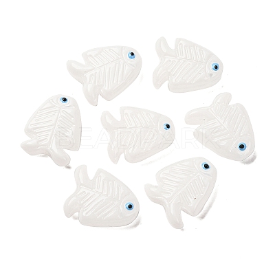 Transparent Glass Enamel Beads LAMP-U004-06-08-1