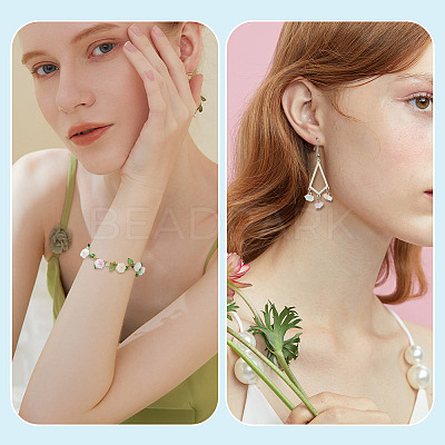 30Pcs 5 Colors Two-tone Resin Charms RESI-TA0005-71-1