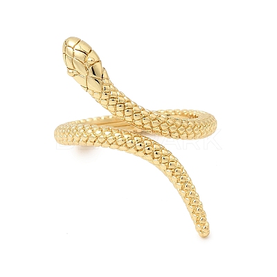 Brass Cuff Open Rings for Women RJEW-K264-12G-1