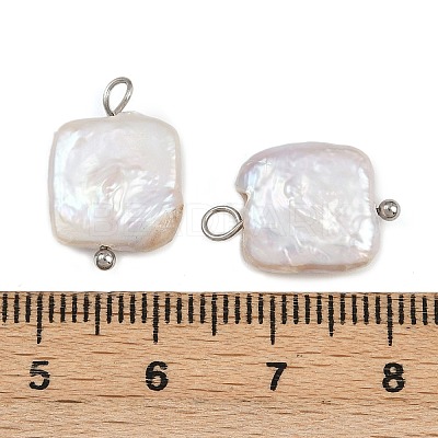 Natural Freshwater Pearl Keshi Pearl Pendants STAS-D378-04P-1