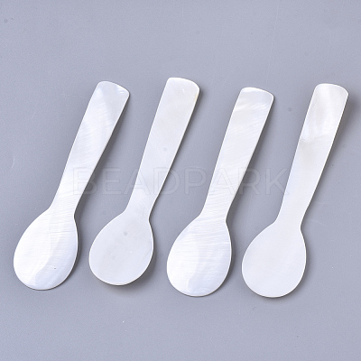 Natural Freshwater Shell Spoons SSHEL-N034-49C-01-1