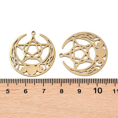 201 Stainless Steel Pendants STAS-I364-07G-1