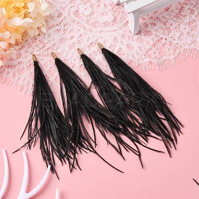 Ostrich Feather Tassel Big Pendant Decorations FIND-S302-08L-1