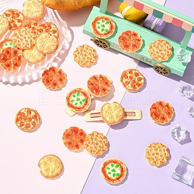 30Pcs 5 Styles Resin Imitation Pizza RESI-CJ0005-27-1
