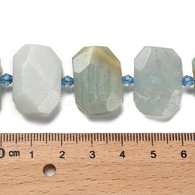 Natural Flower Amazonite Beads Strands G-H078-B09-01-1