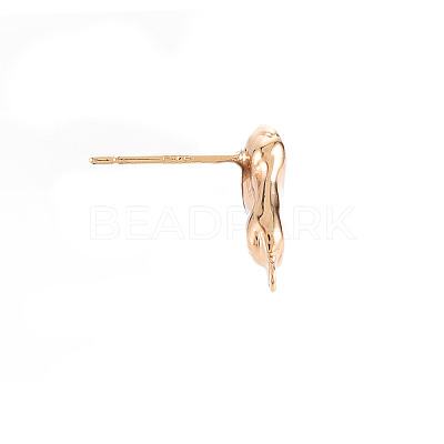 Brass Earring Findings X-KK-S356-442-NF-1