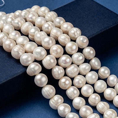 Natural Cultured Freshwater Pearl Beads Strands PEAR-L001-G-14-1