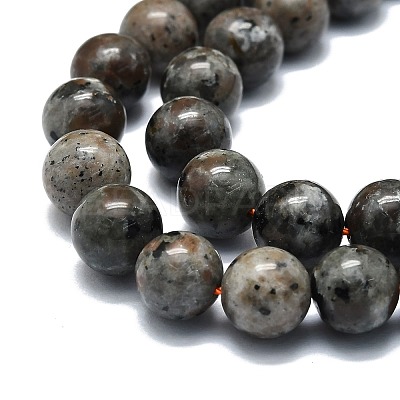Natural Fluorescent Syenite Rock(Glow under UV Light) Beads Strands G-G789-02C-1
