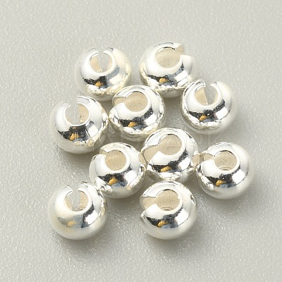 925 Sterling Silver Crimp Beads Covers FIND-WH0120-53B-1