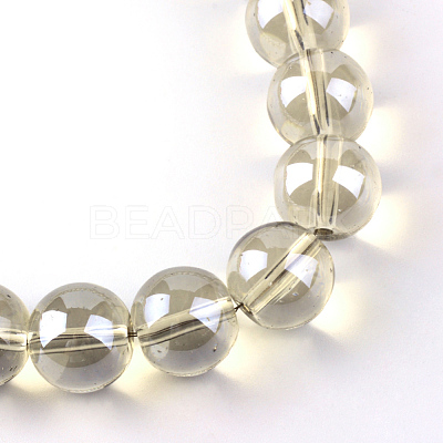 Electroplate Glass Beads Strands EGLA-Q062-8mm-A11-1