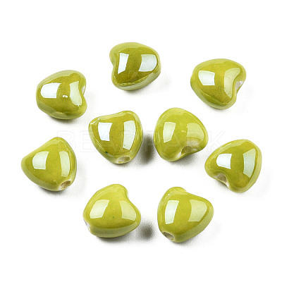 Glazed Porcelain Beads PORC-T007-21-09-1