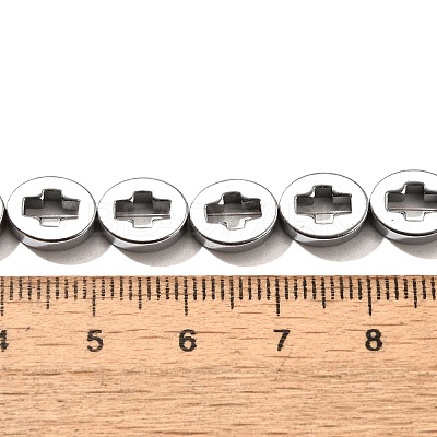 Electroplated Synthetic Non-magnetic Hematite Beads Strands G-L613-Z01-02G-1