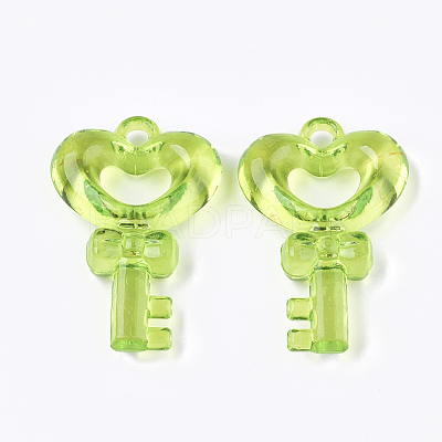 Transparent Acrylic Pendants X-TACR-S133-059B-1
